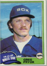 1981 Topps Baseball Cards      608     Greg Pryor
